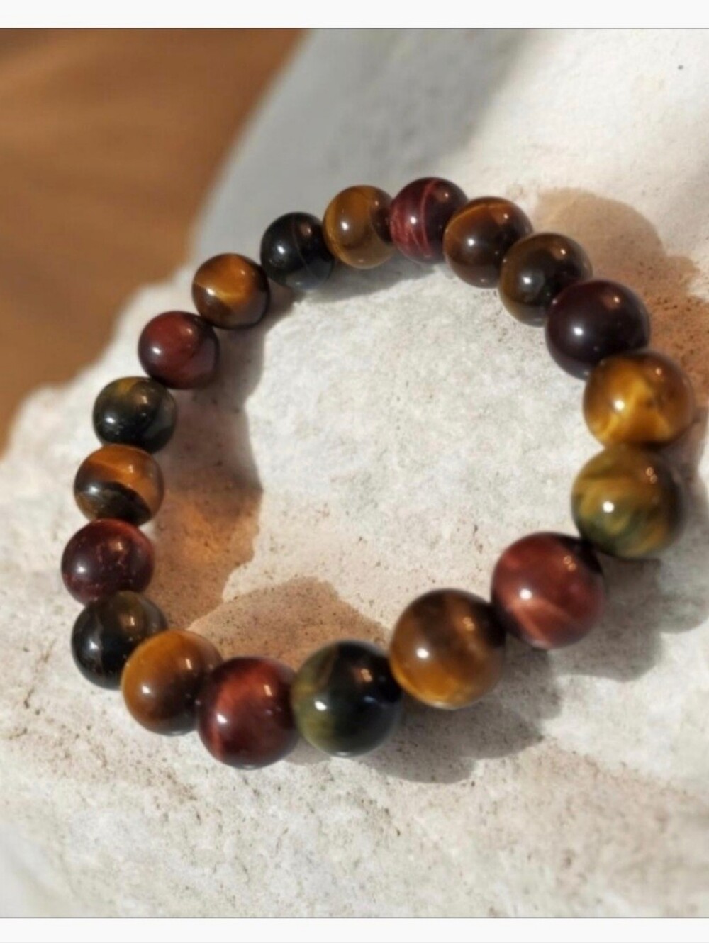 Tiger Eye Beaded Stretch Bracelet
